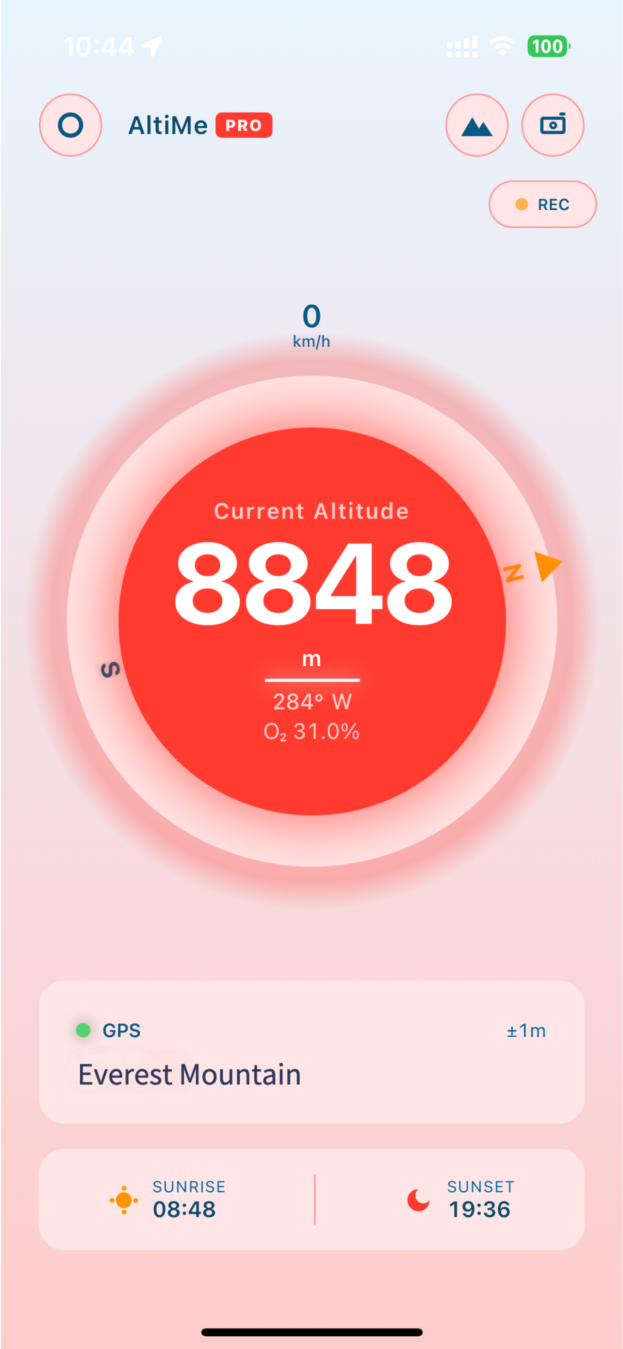 AltiMe Pro App Screenshot